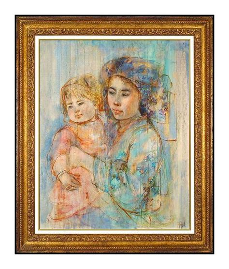 22 in. . Edna hibel original paintings for sale